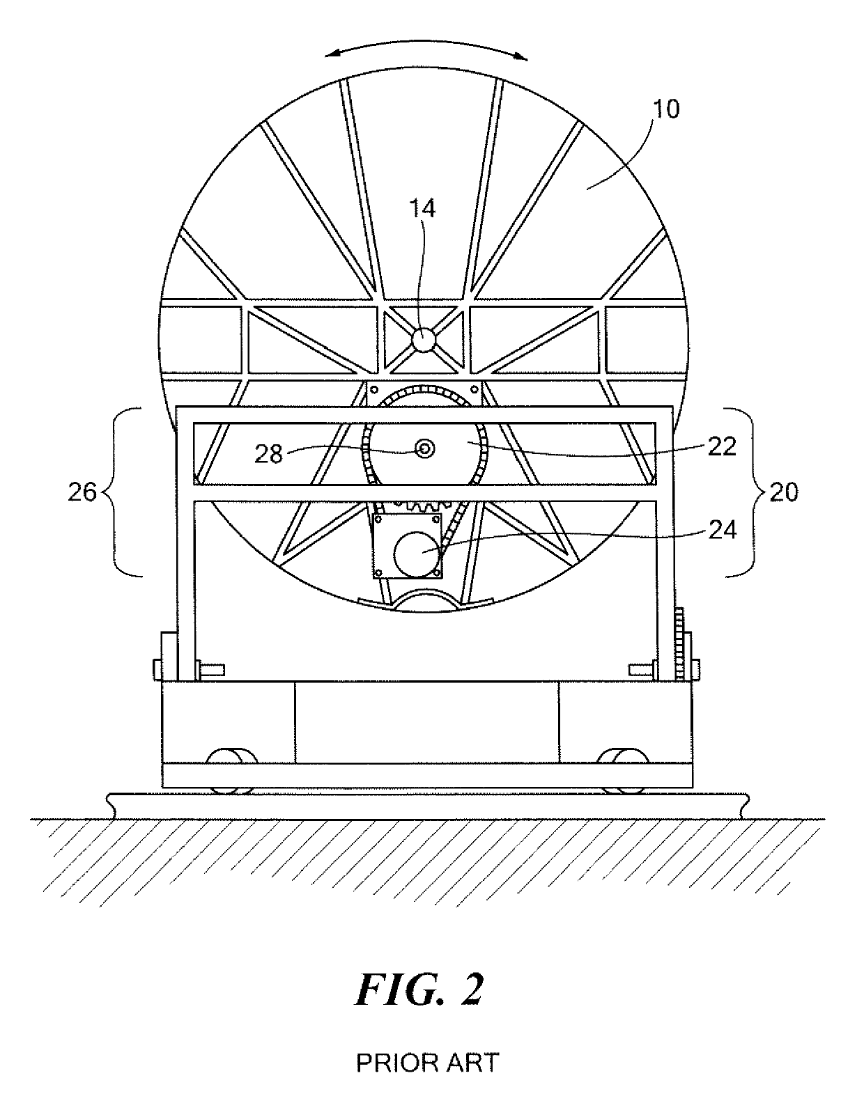 Antenna positioning system with automated skewed positioning