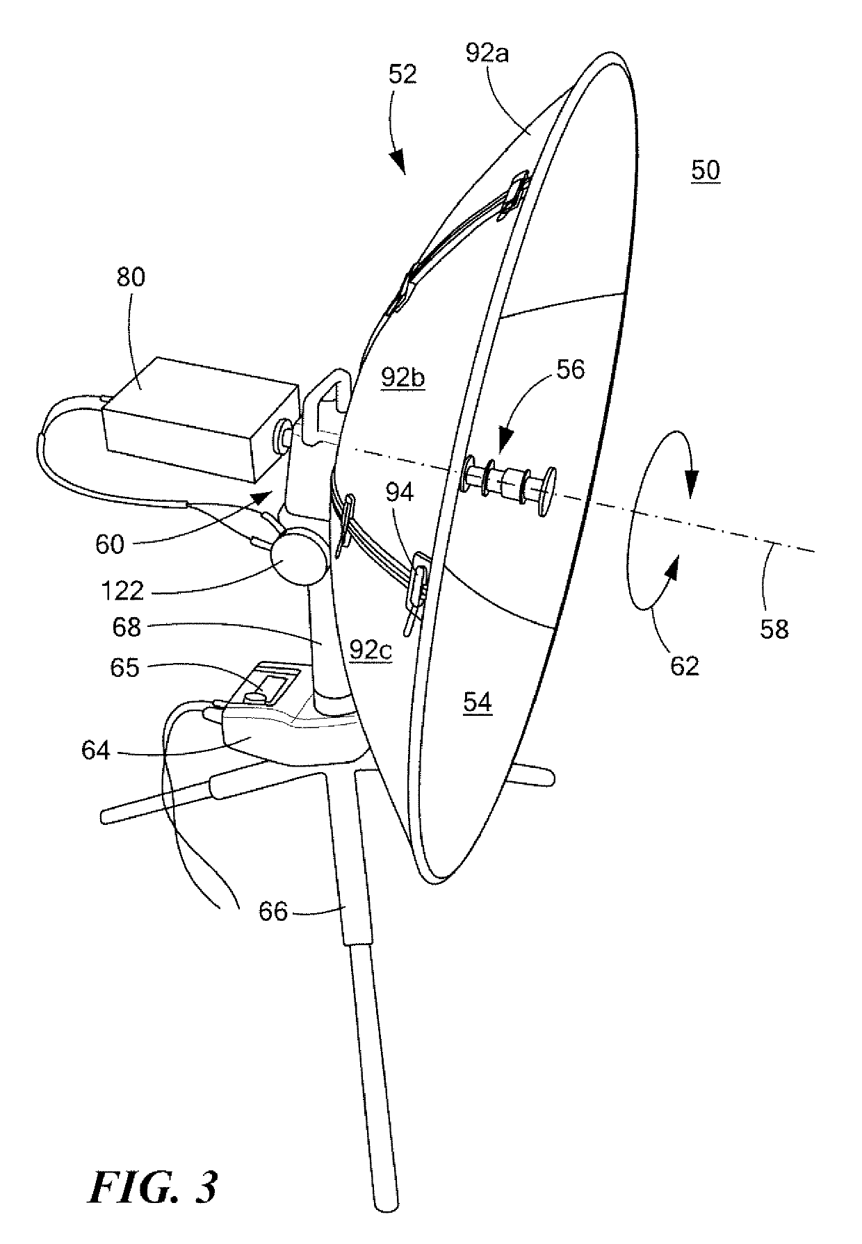 Antenna positioning system with automated skewed positioning