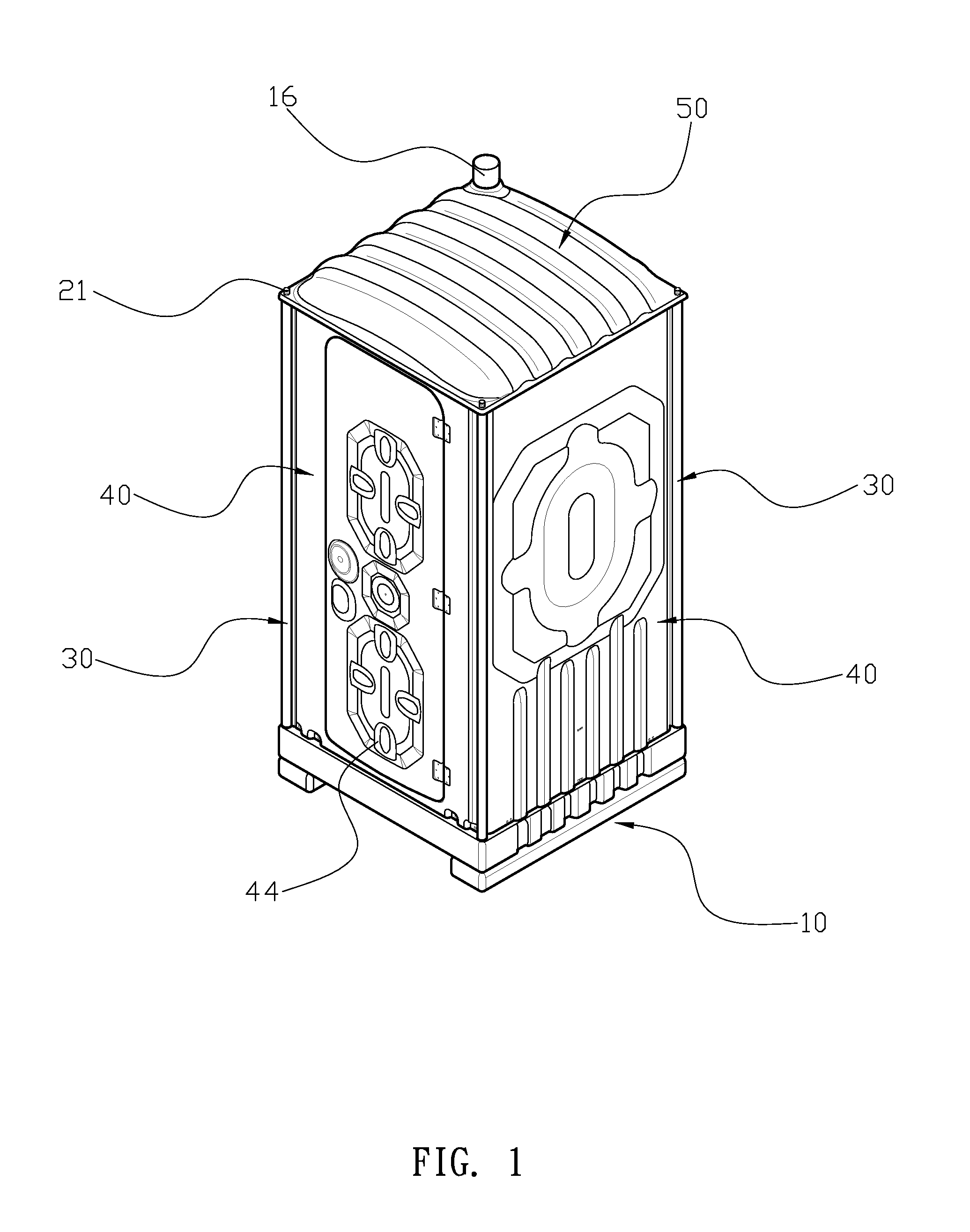 Mobile toilet structure