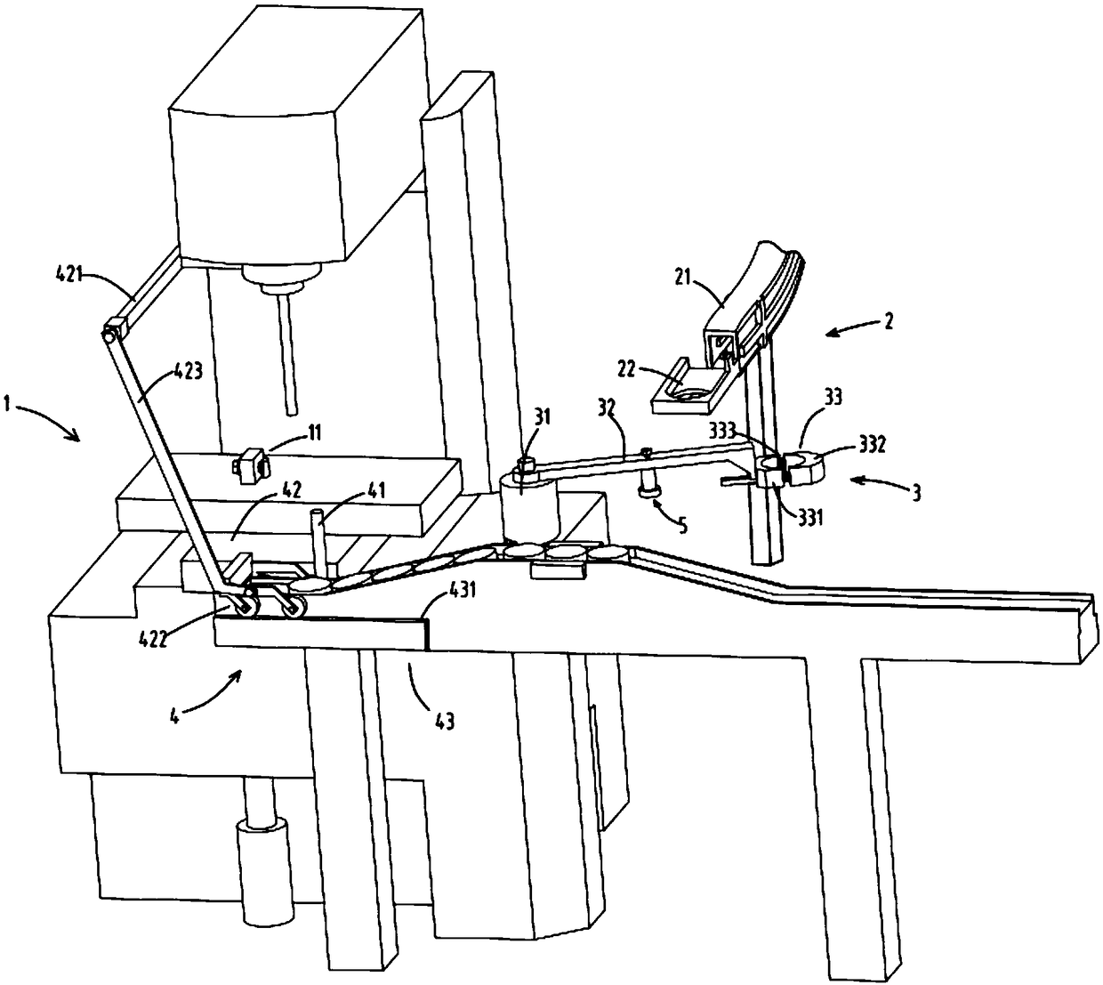 An automatic loading and unloading processing equipment with grinding function