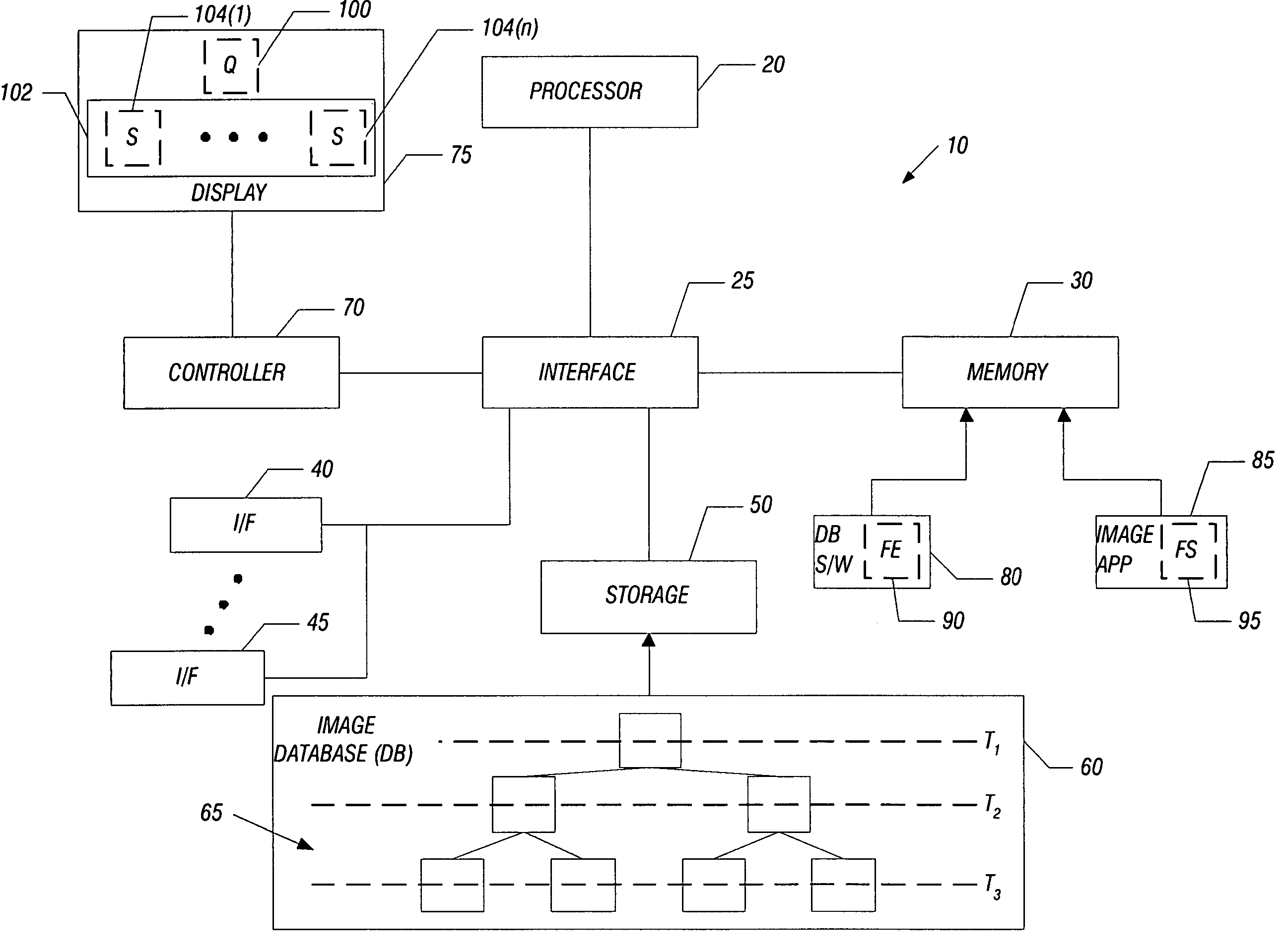 Searching for object images with reduced computation