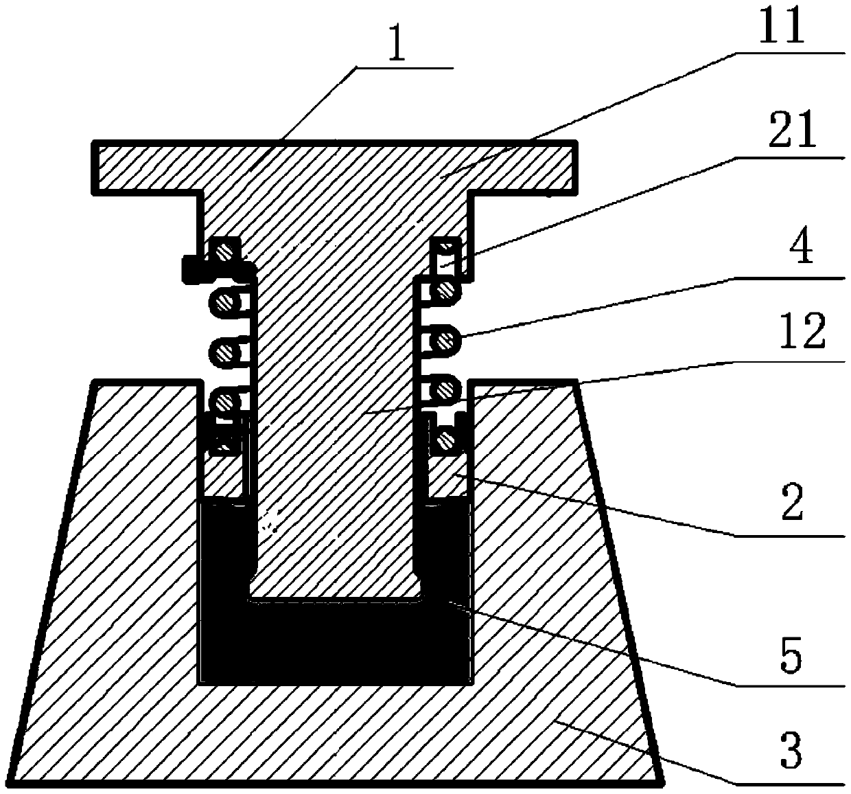 A reverse extrusion die with back pressure and processing technology using the die