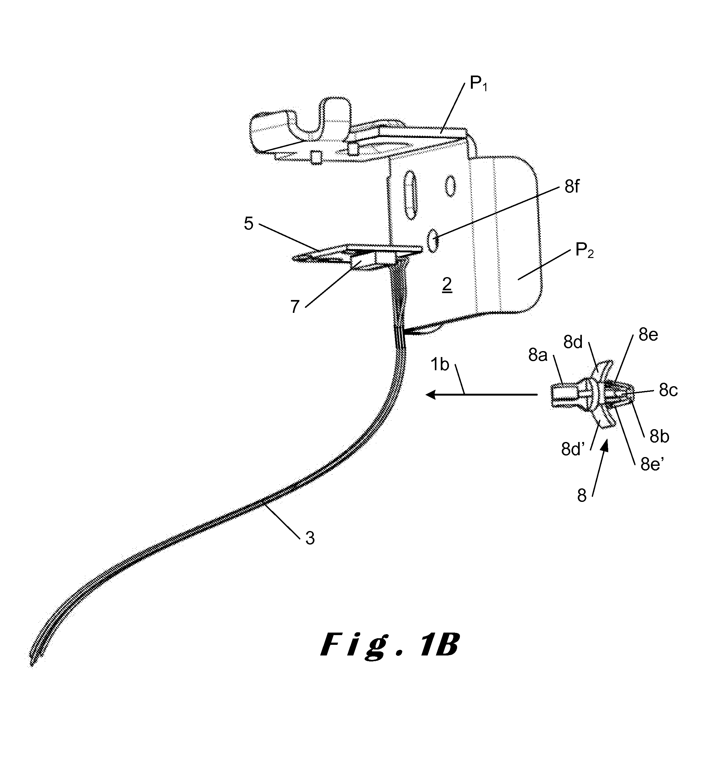 Semiconductor-component device assembled on a heat sink, assembly method, and lighting device for a motor vehicle including such a device