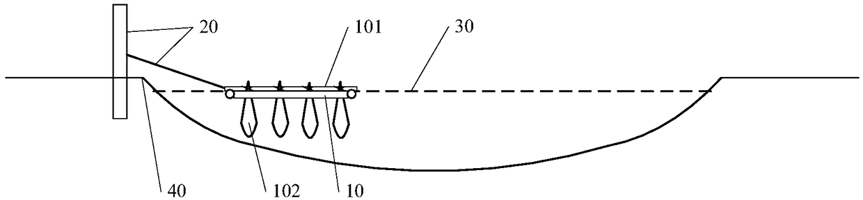 Plain river benthic animal habitat construction method