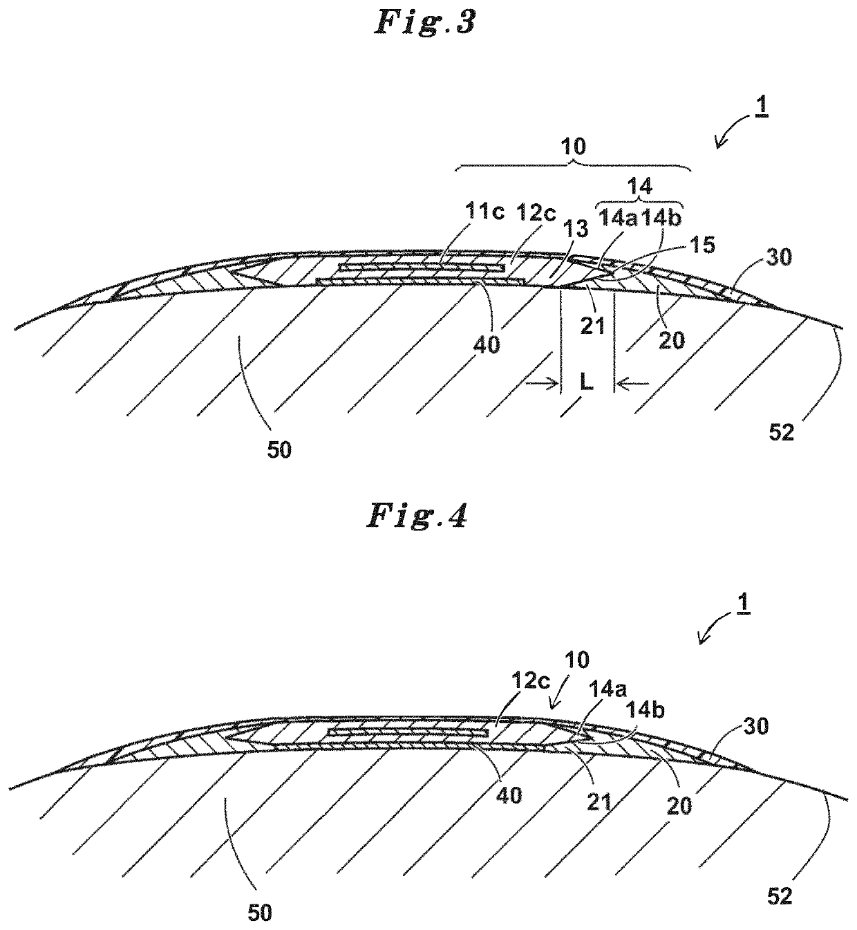 Bonded body of object to be bonded to and functional base material