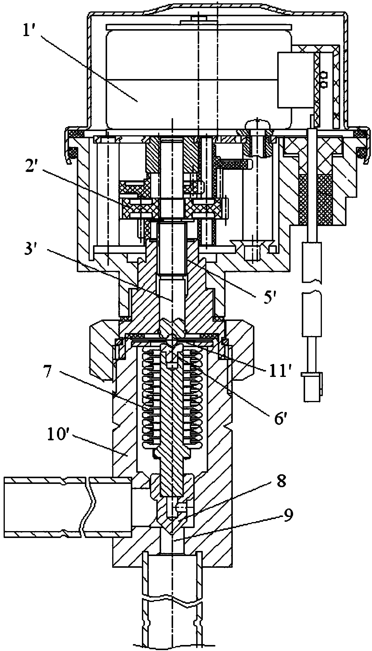 Electronic expansion valve and refrigeration system provided with same
