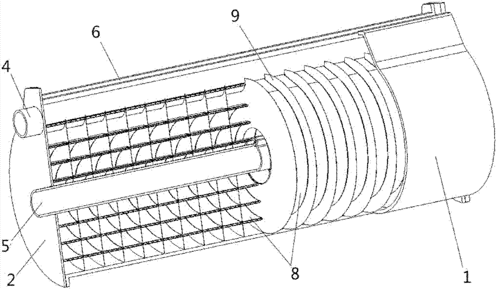 Vortex parallel flow countercurrent evaporator for automotive air conditioner