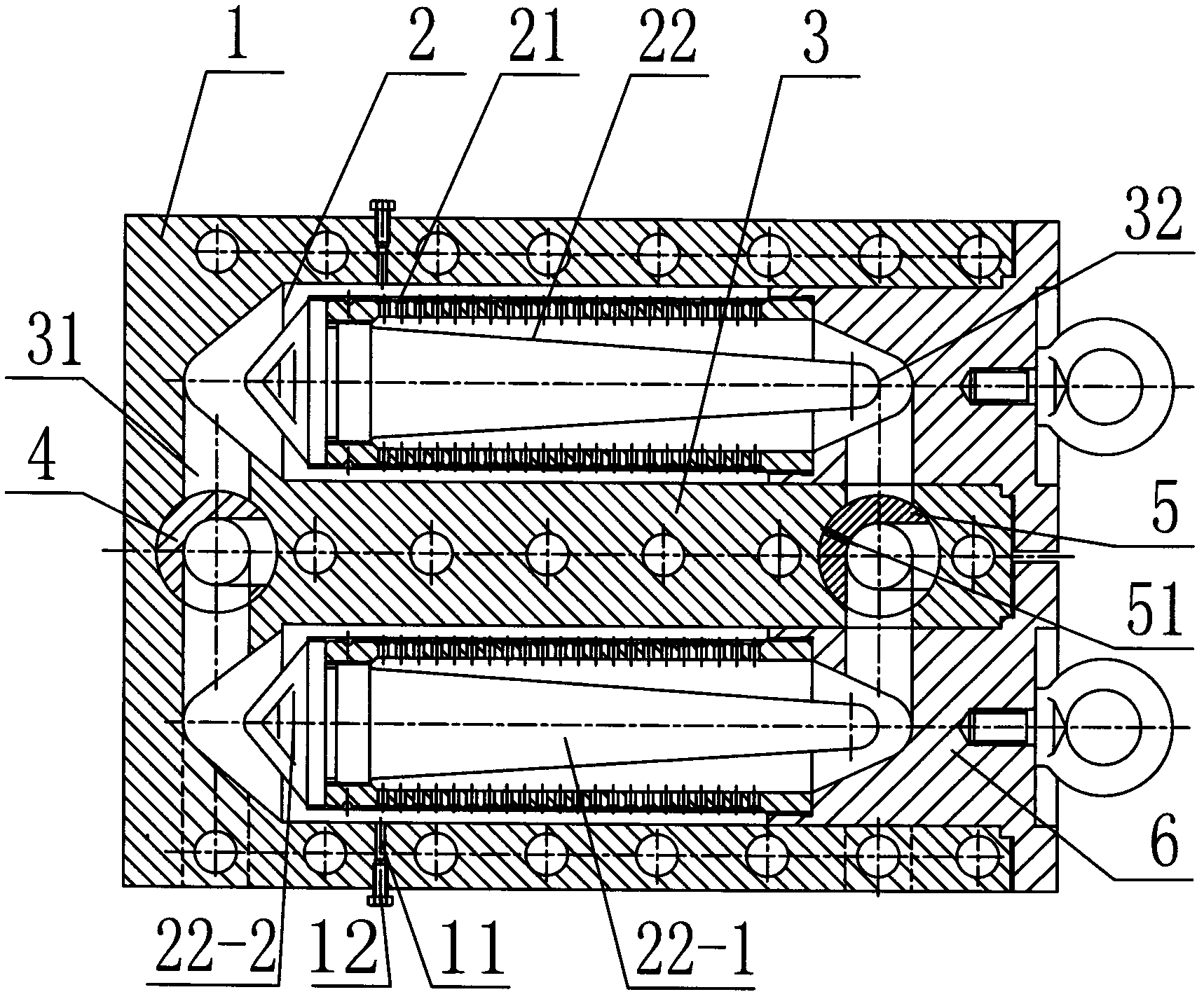 Nonstop self-cleaning long-acting filter for extruding machine