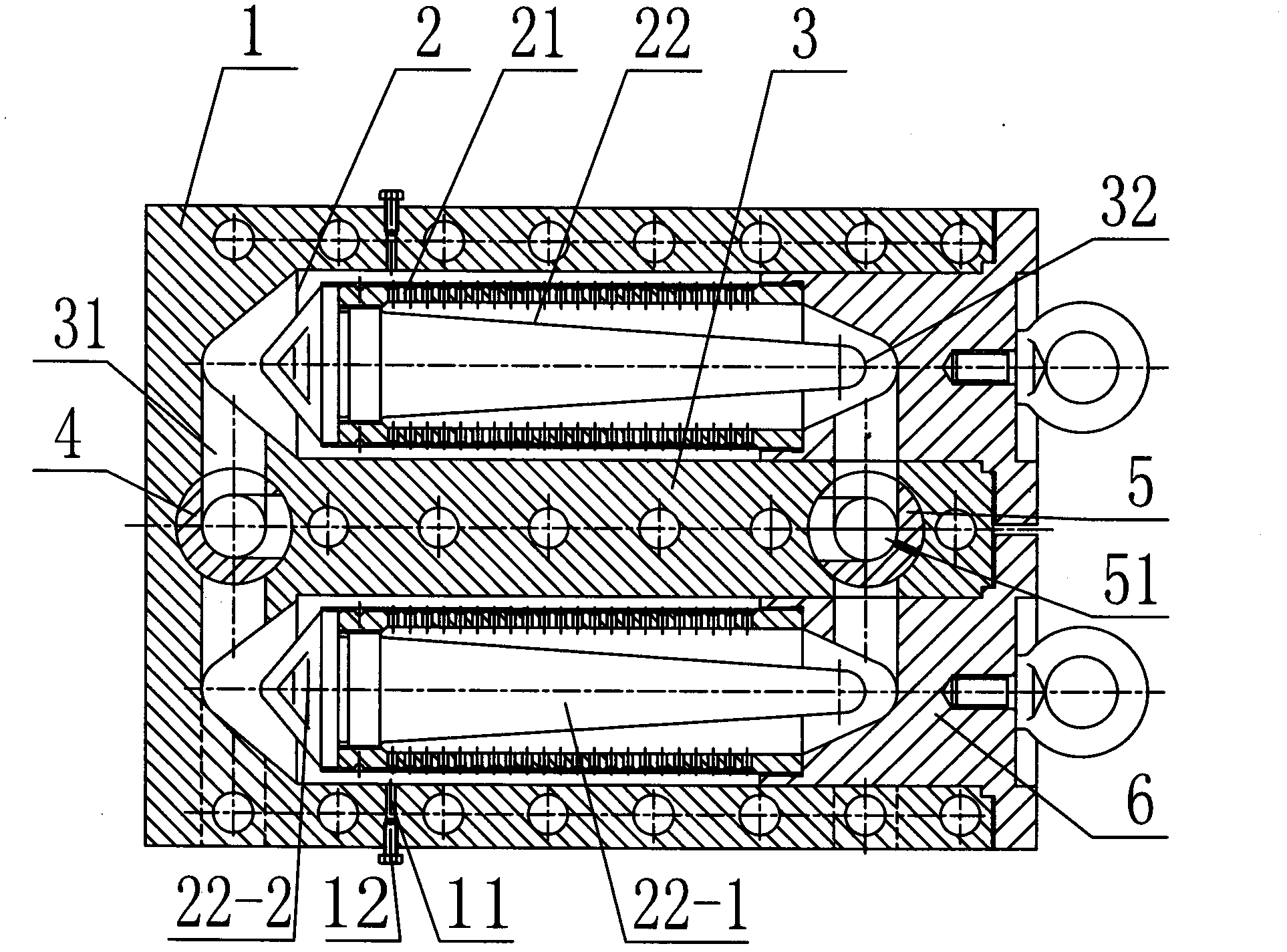 Nonstop self-cleaning long-acting filter for extruding machine