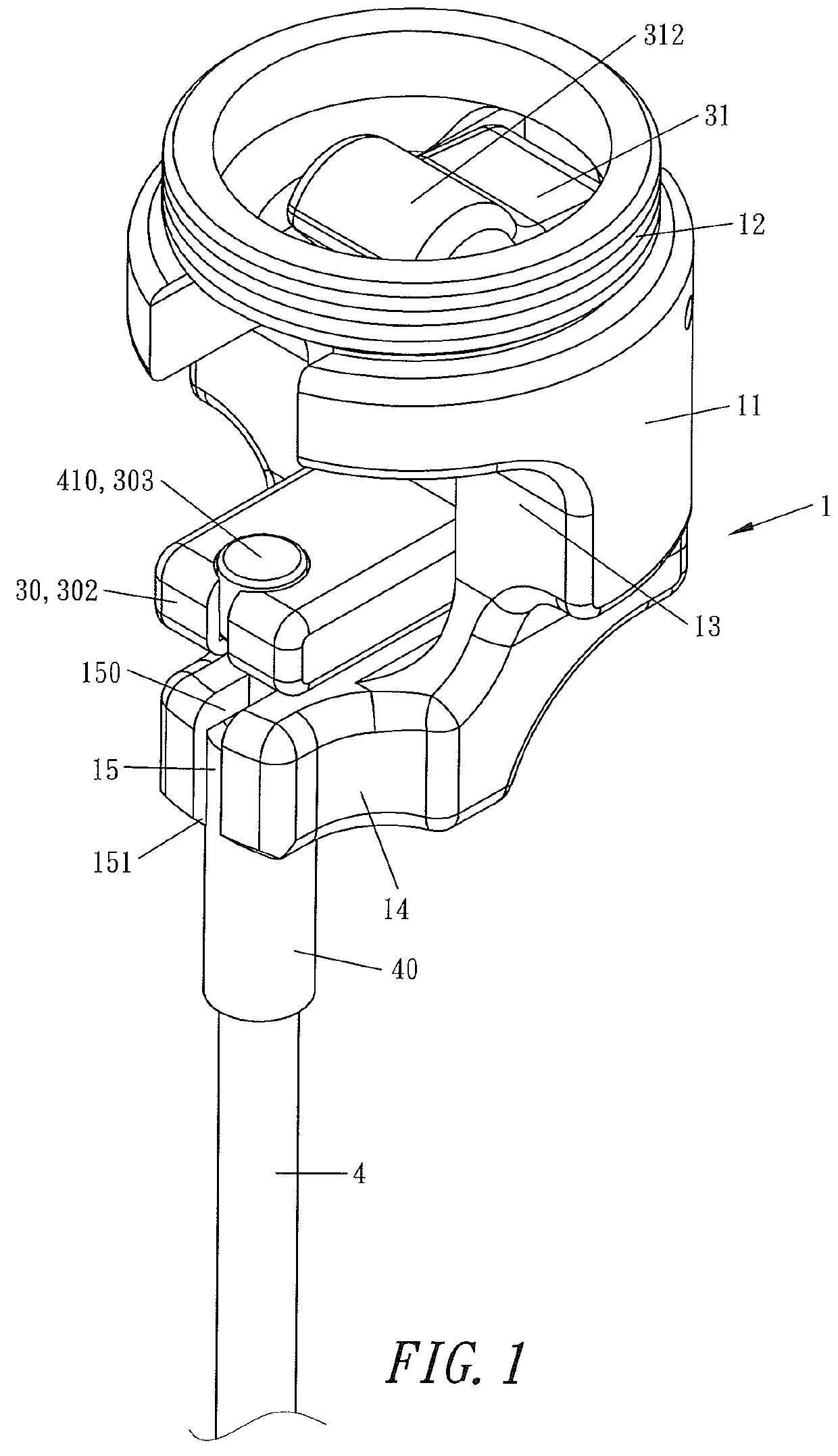 Control device of the height adjustment for a bicycle seat post