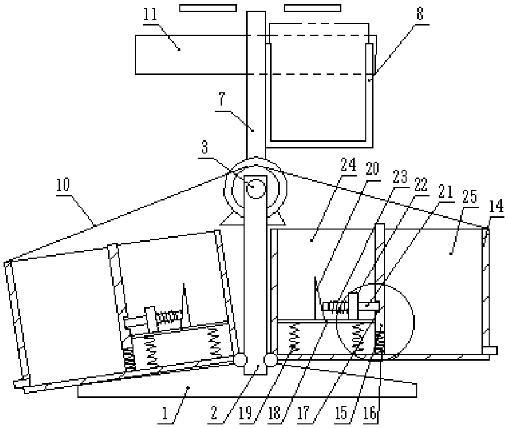 Horizontal turnover glass cleaning device