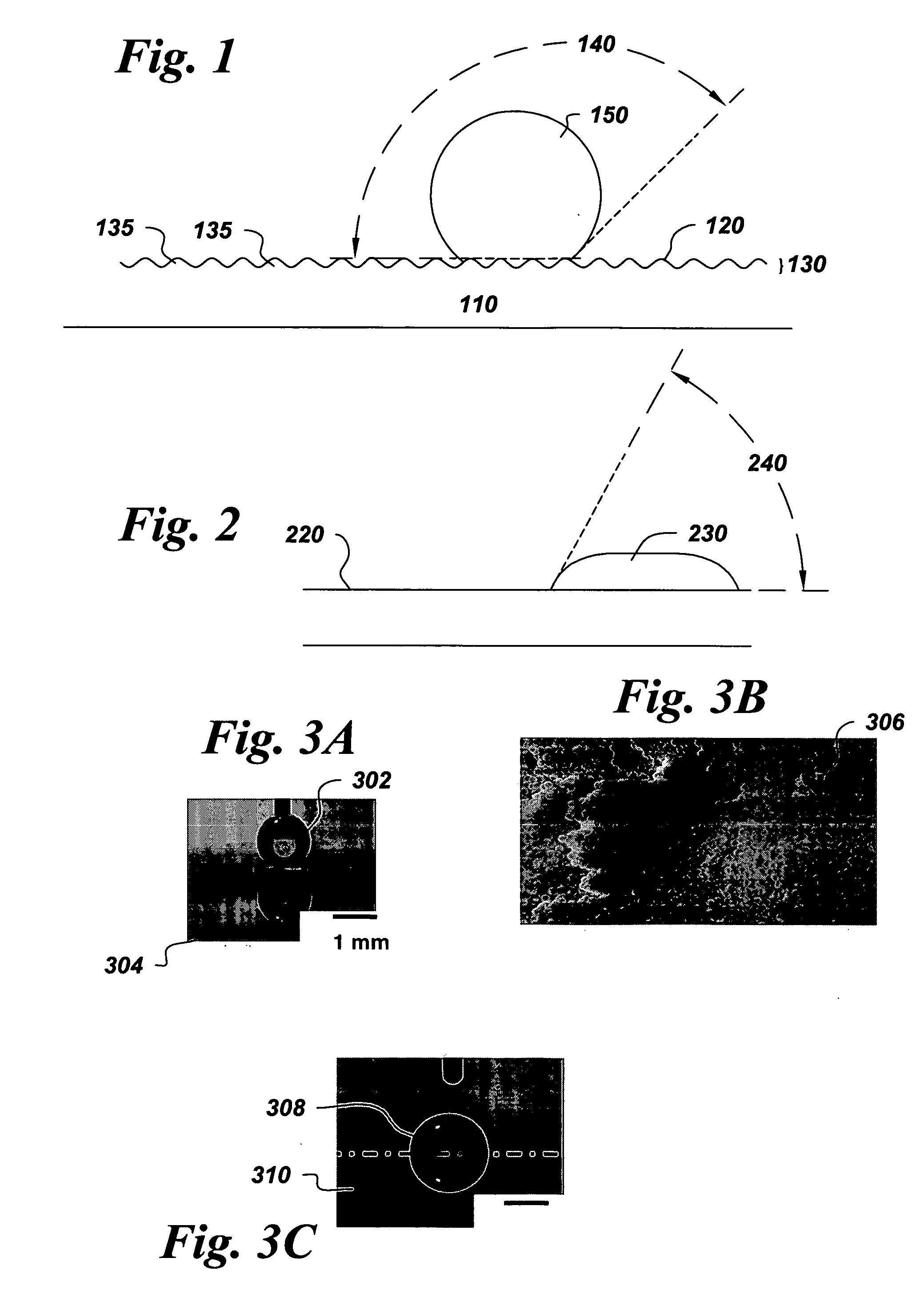 Articles having a surface with low wettability and method of making