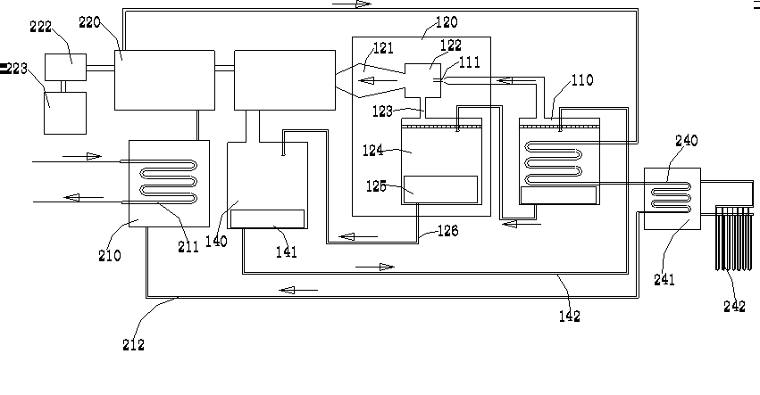 Heat power type ground source heat pump air conditioner