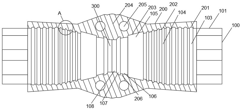 Special threaded joint of oil casing and using method