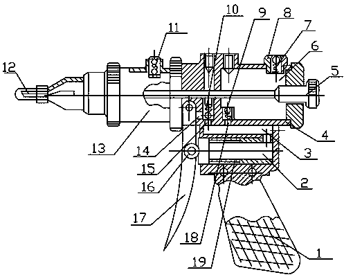 High-pressure oil injection gun