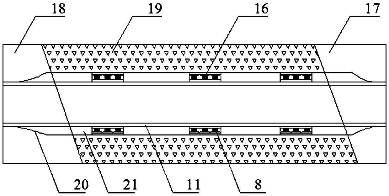 Tunnel flexible ring type supporting system suitable for passing through movable fault zone