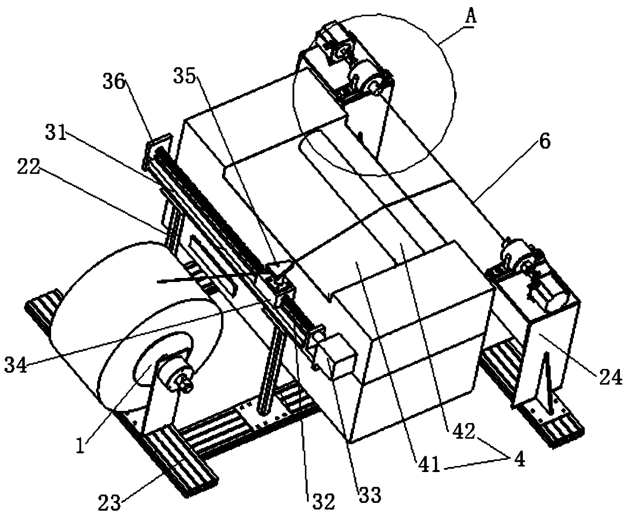 Machining device and method of leaking stoppage fiber particles