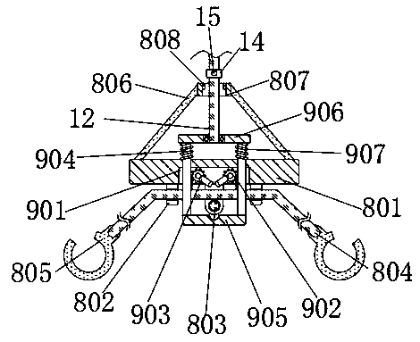 Fabricated building intelligent hoisting device