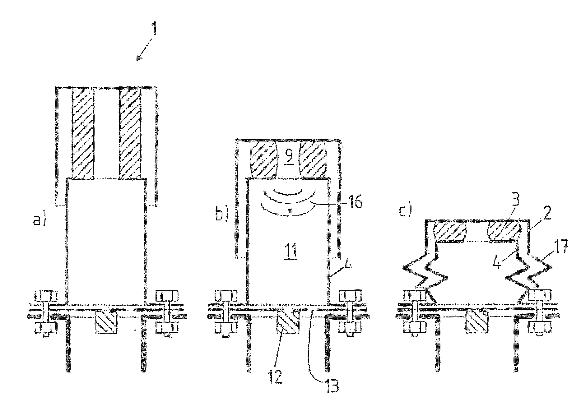 Crash box arrangement and method of detecting the intensity of an impact