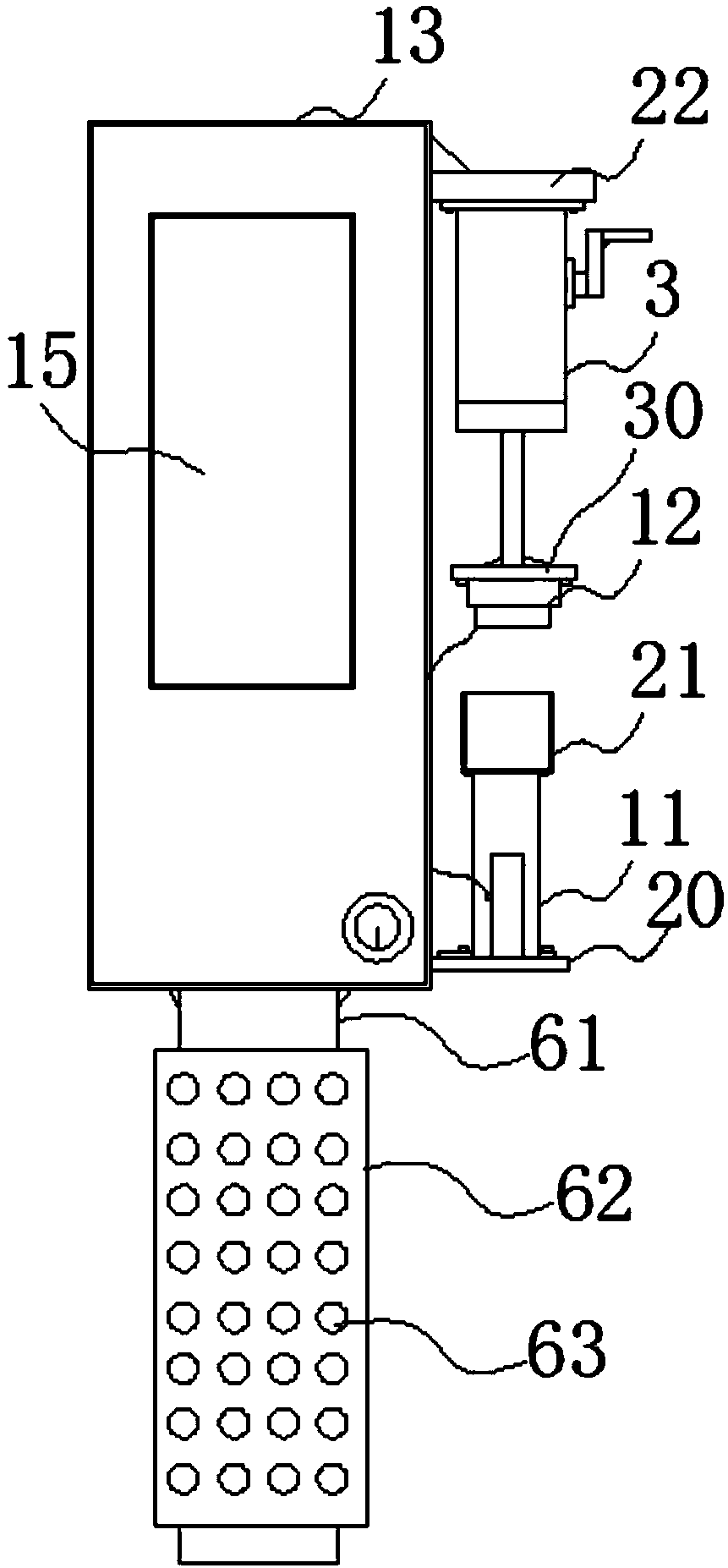 Rapid detector for detecting soil heavy metal