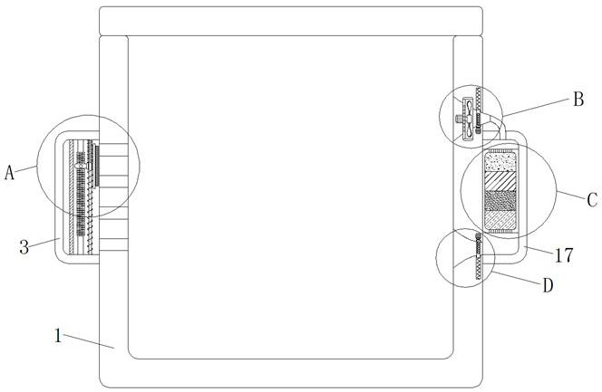 Packaging device for food transportation and with humidity change real-time showing function