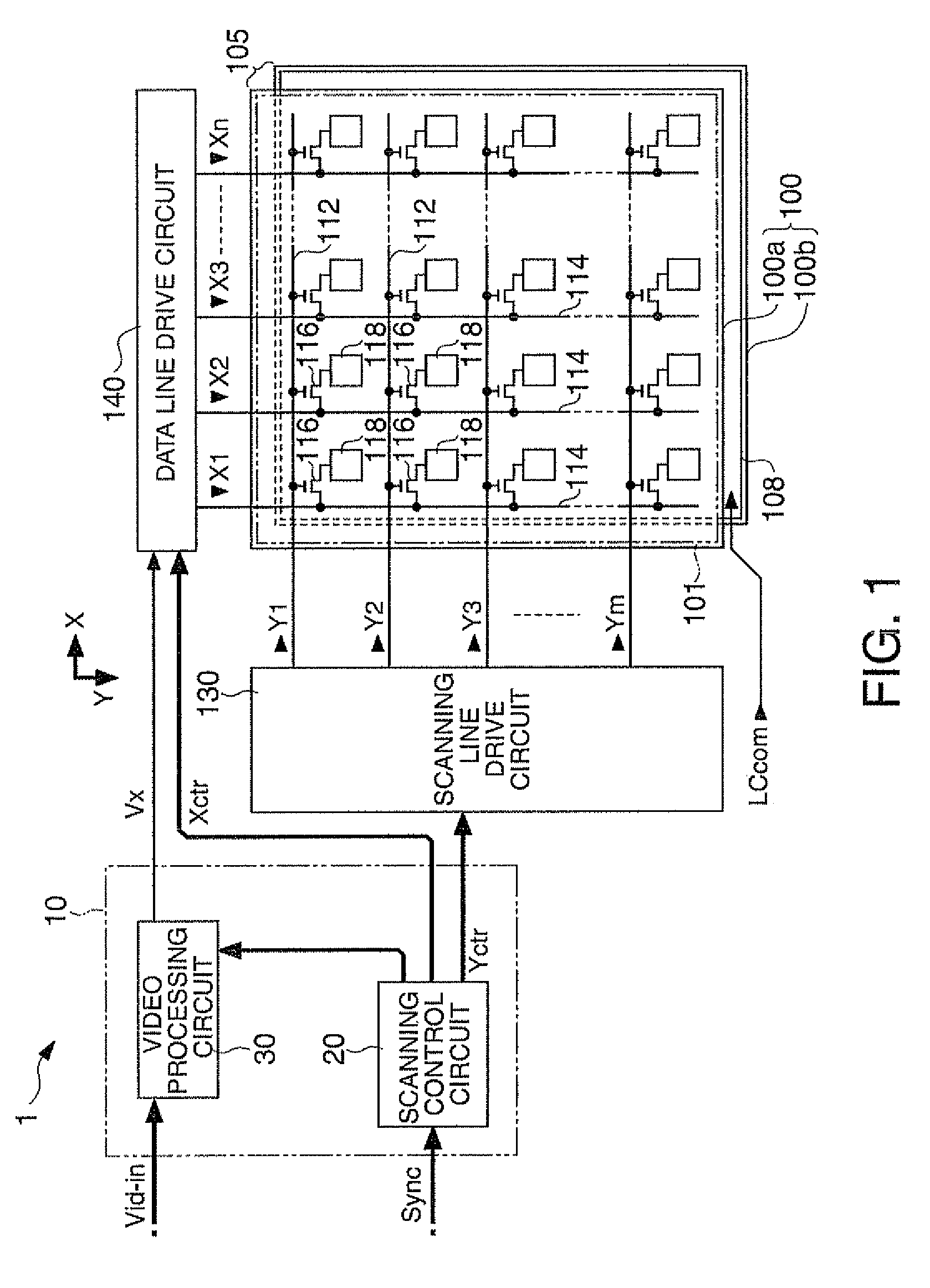 Video processing circuit, video processing method, liquid crystal display device, and electronic apparatus