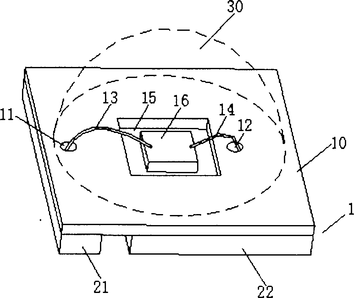 LED (light-emitting diode) packaging method and LED packaging structure