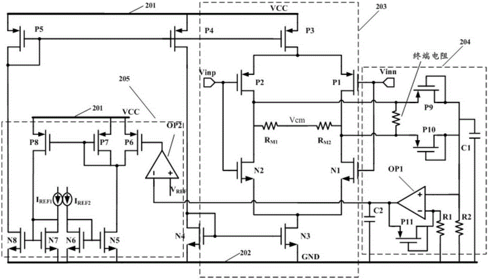 Differential-mode feedback circuit