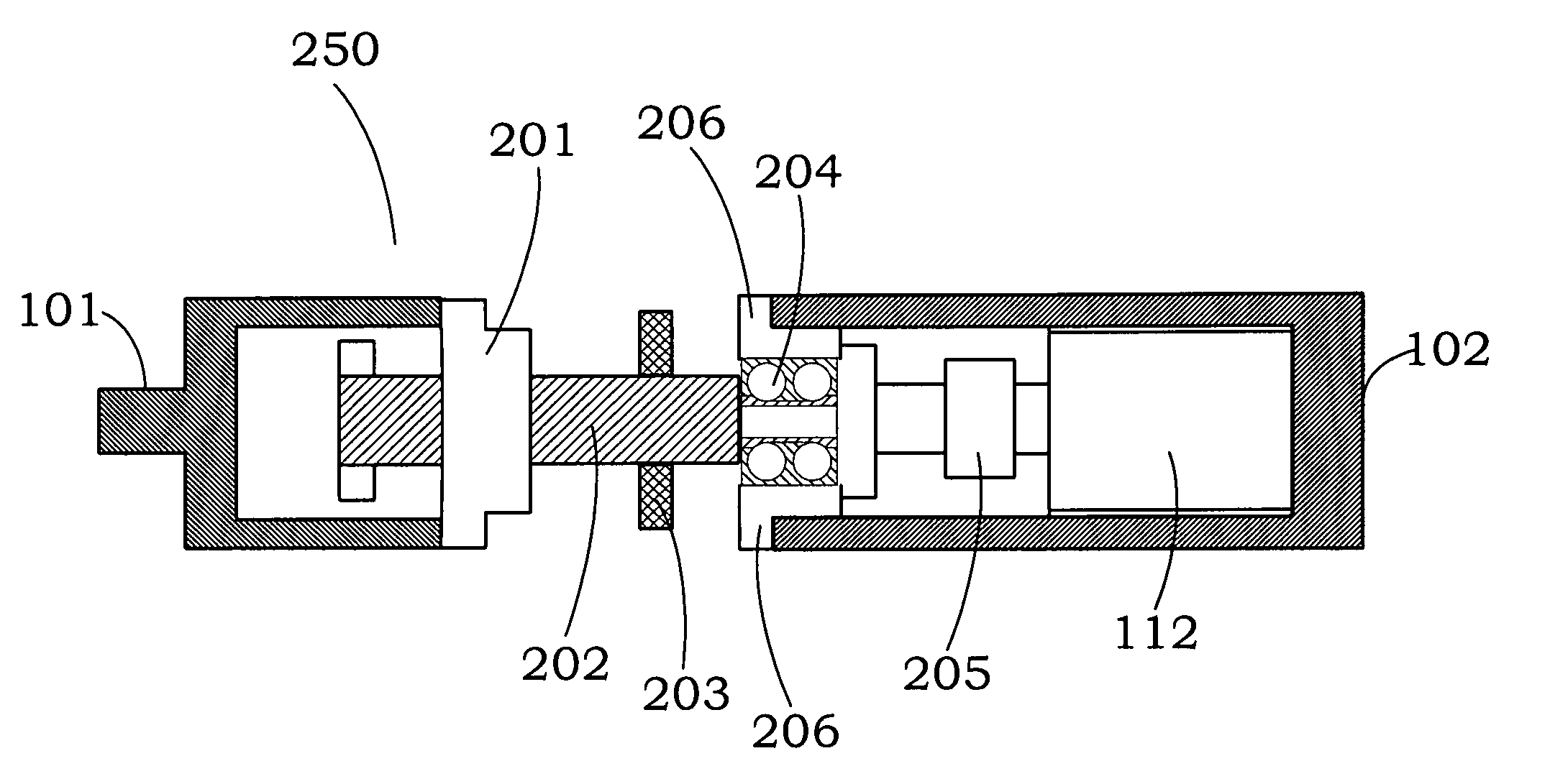 Mechatronic suspension system and method for shock absorbing thereof