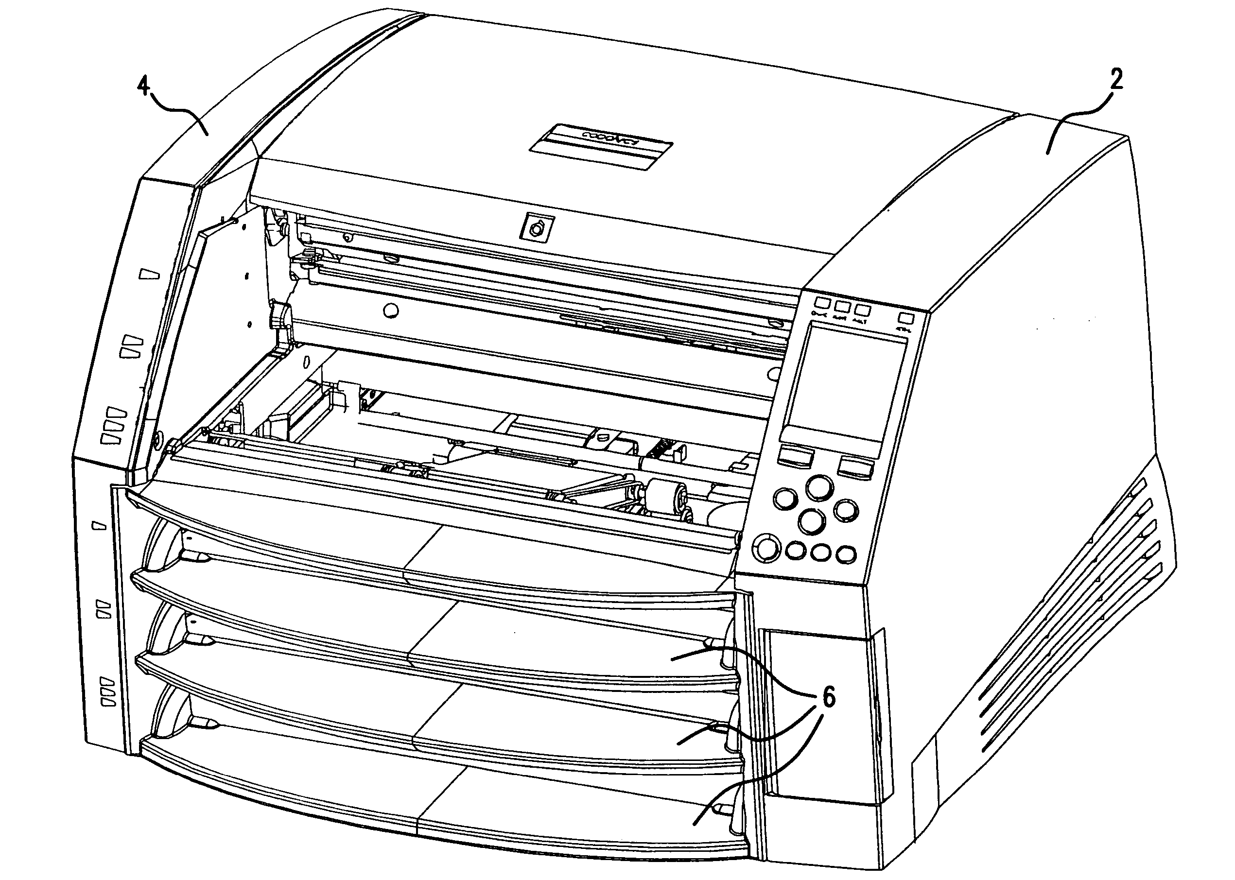 Multi-media printer including paper path sensors