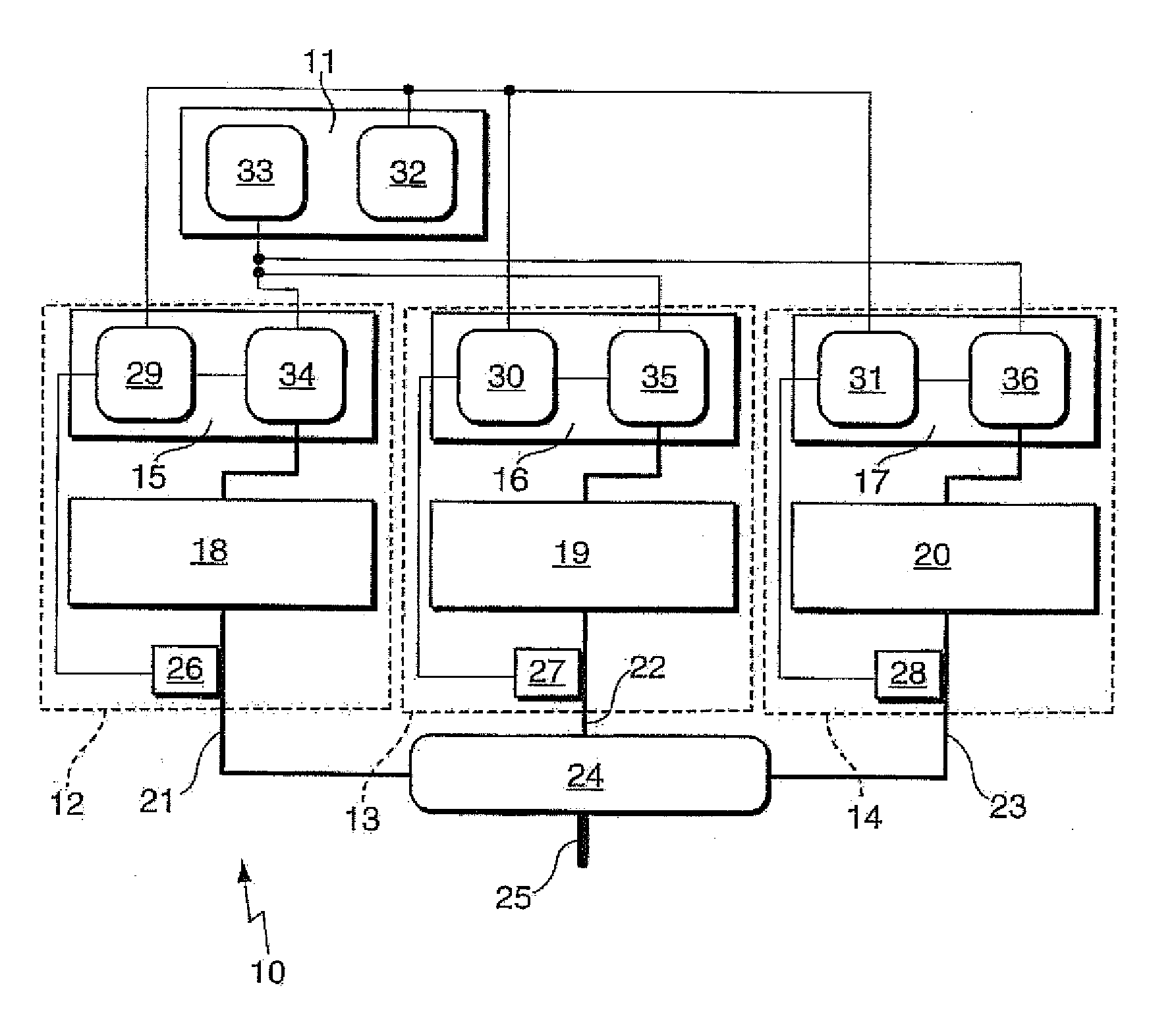 Phase balancing of high-frequency power generation units