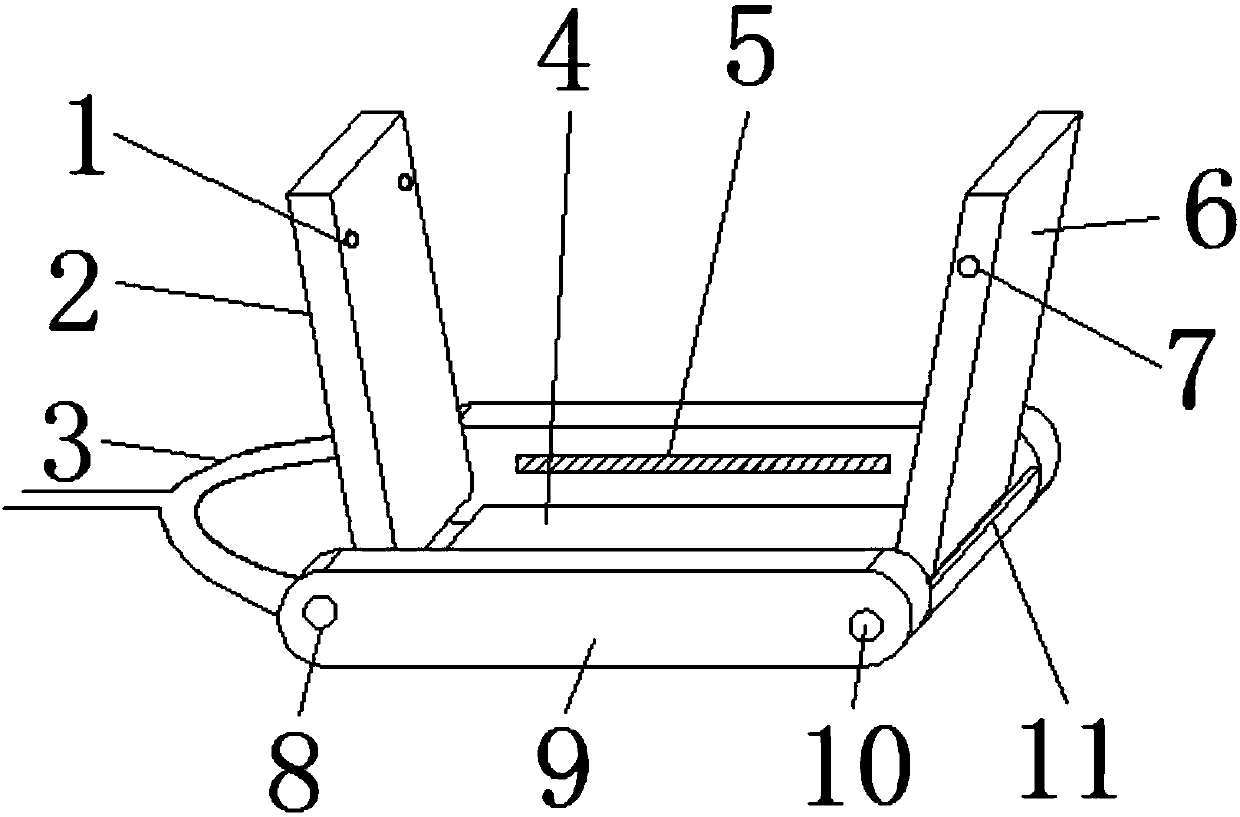 Bicycle rear seat with movable plates