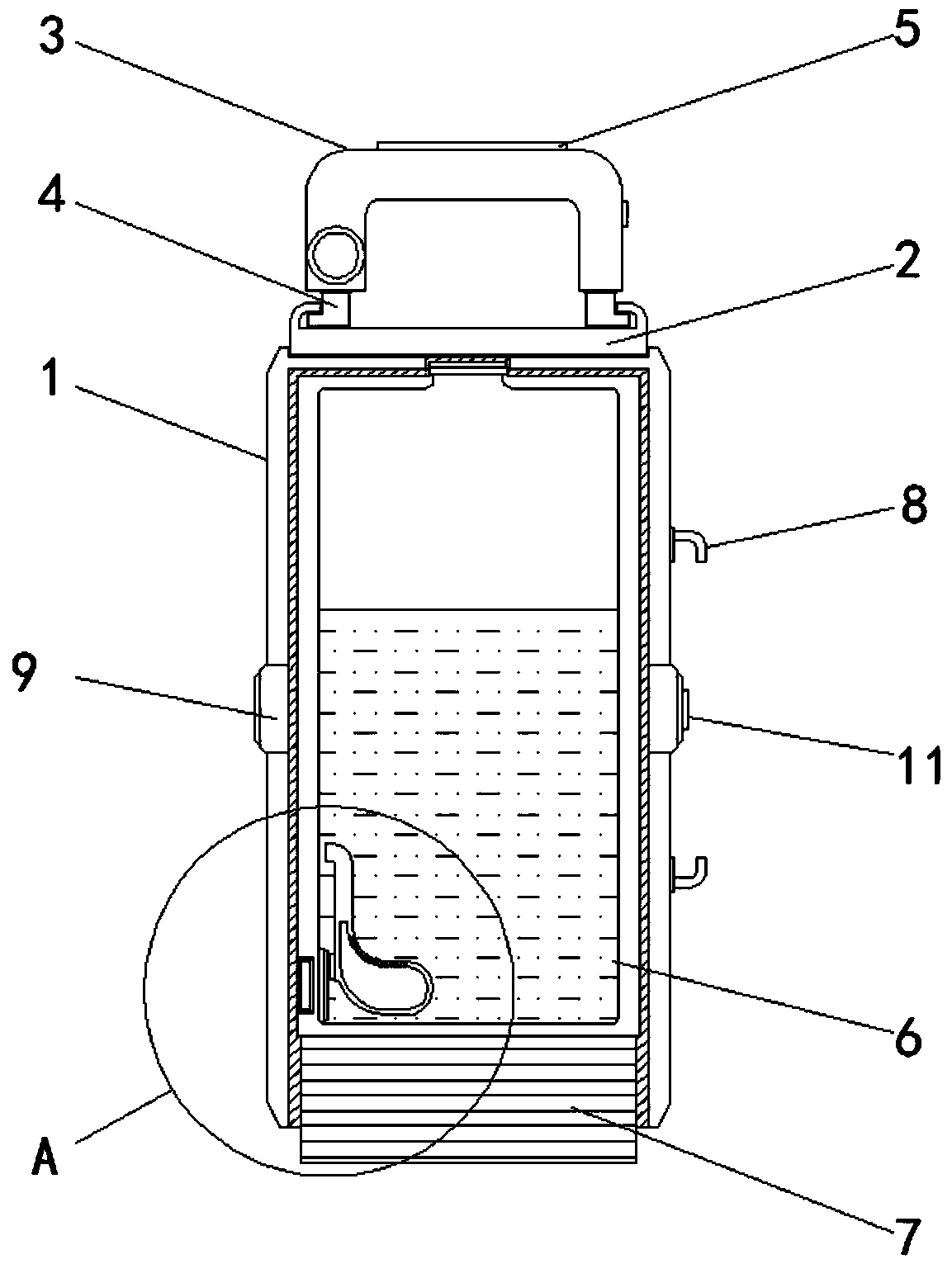 A novel gourd-shaped water cup with heart rate monitoring function