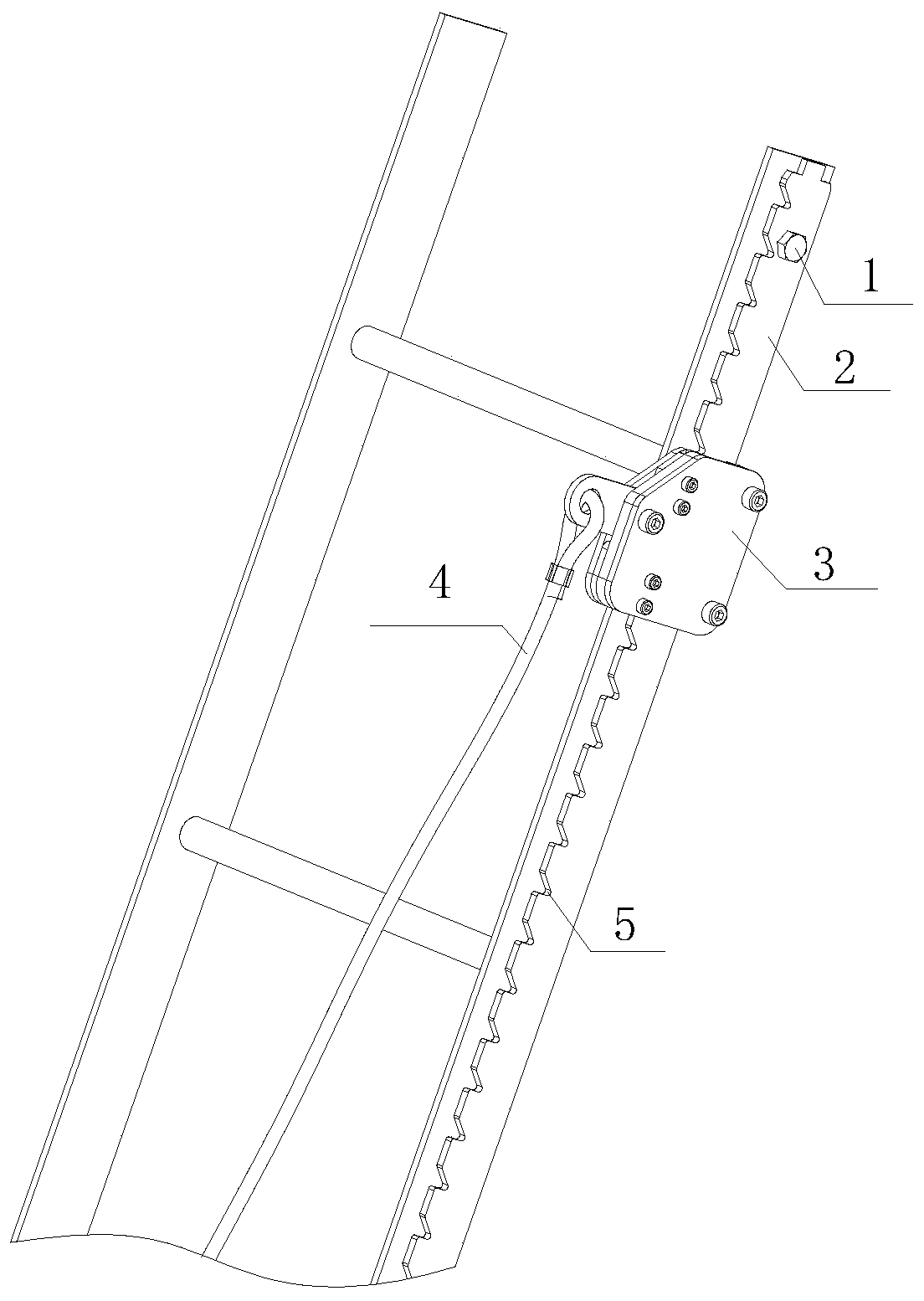 Efficient track brake anti-drop device