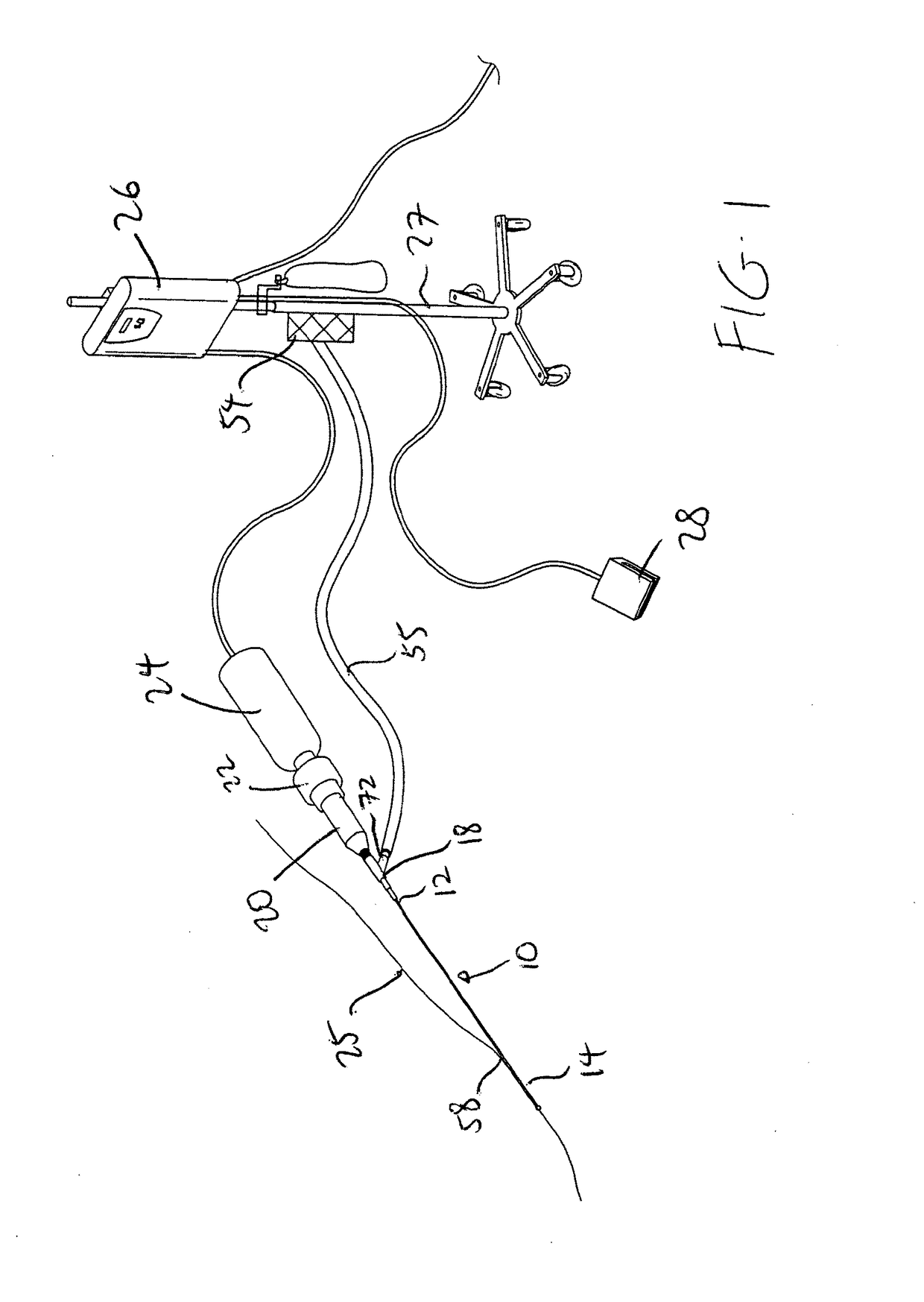 Ultrasound catheter having protective feature against breakage