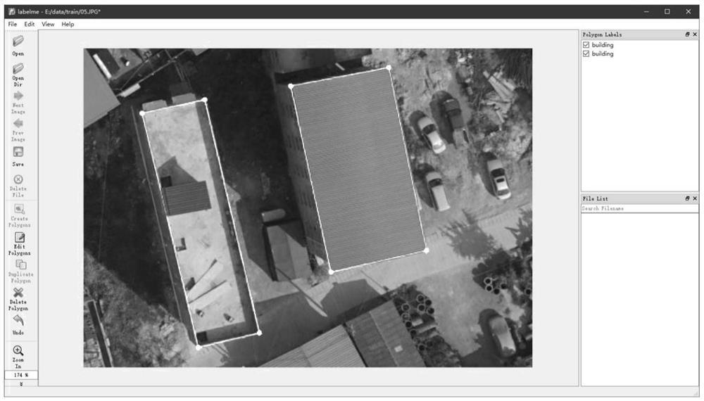Aerial image building detection and segmentation method and device based on Mask R-CNN