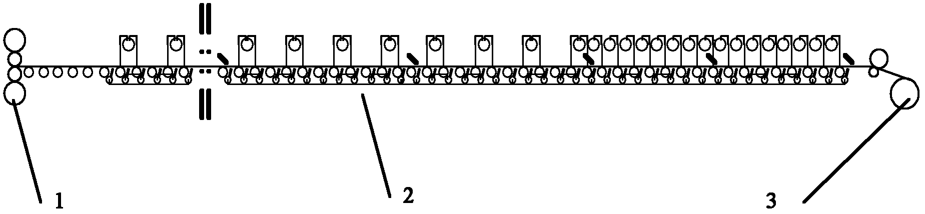 Design method of hot-rolling strip steel rolled cooling line