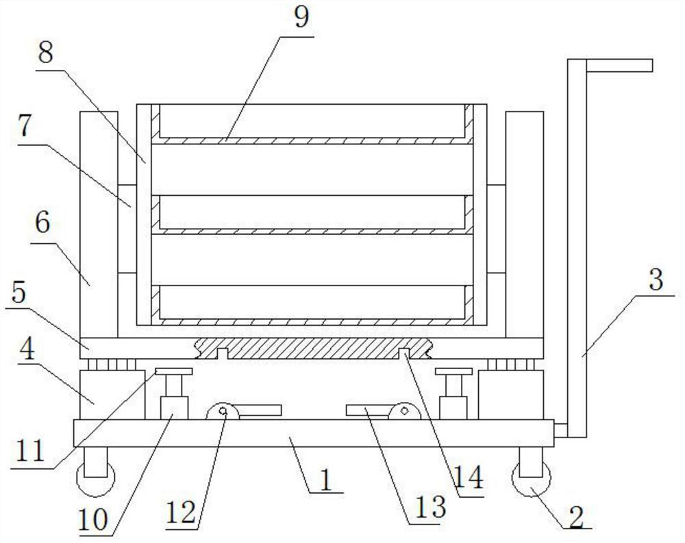 A mechanical parts transportation device that can protect the shock absorbing mechanism