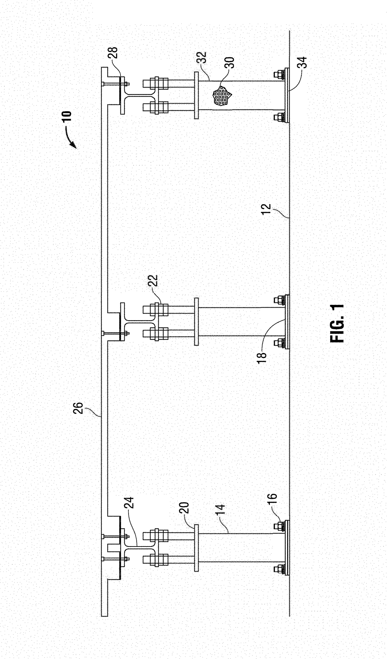 Method for improved semiconductor processing equipment tool pedestal/pad vibration isolation and reduction
