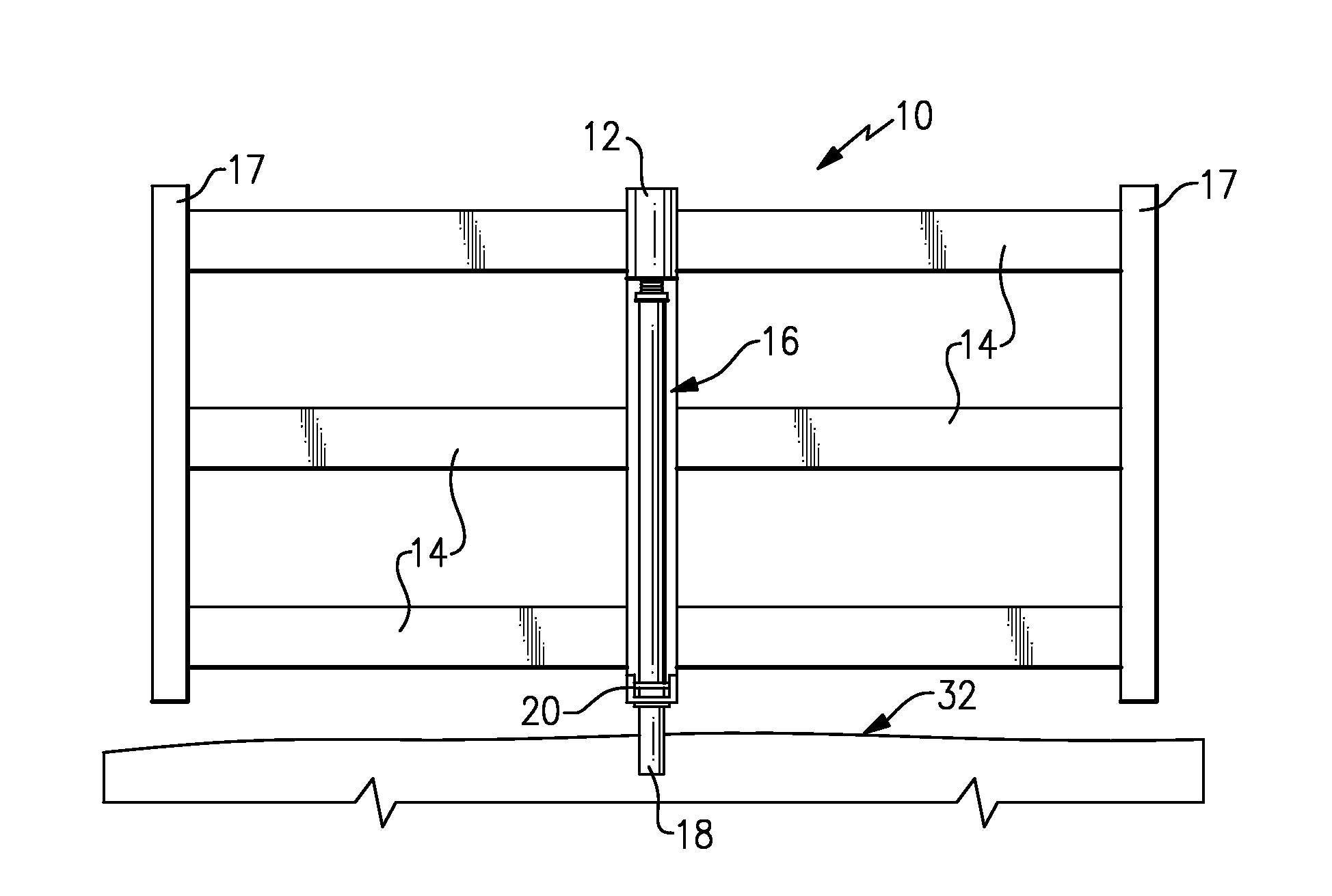 Gate support device