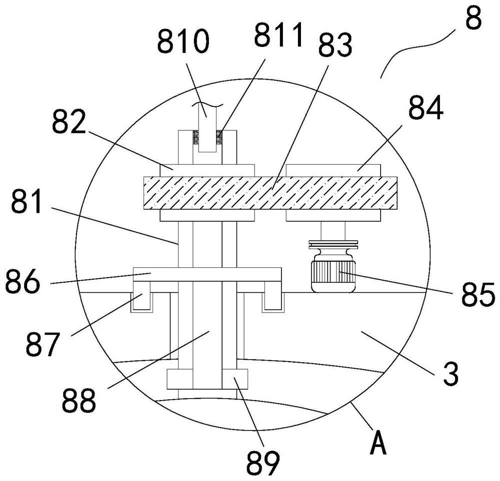 Polylactic acid devolatilization device with built-in uniform distributor