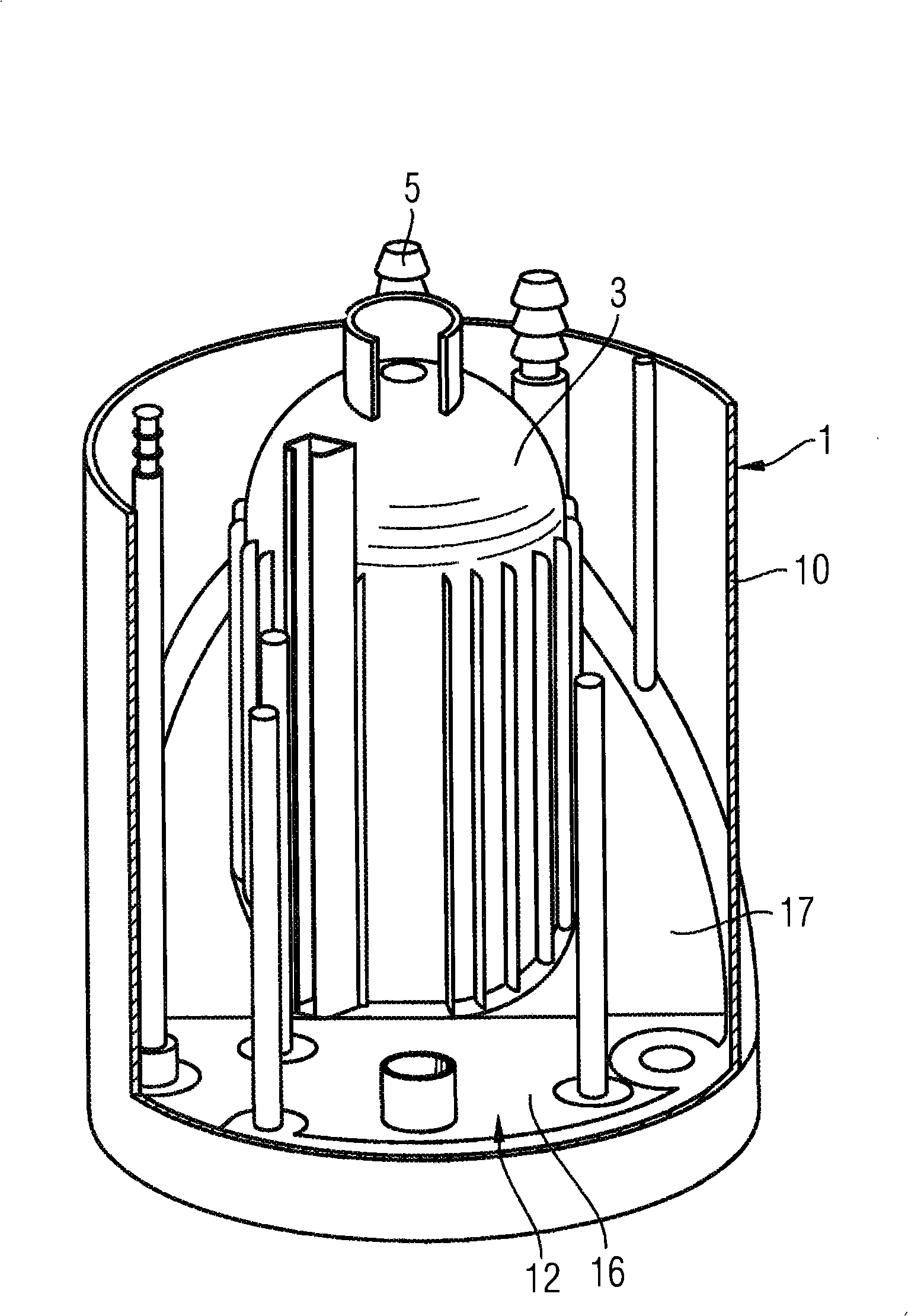 Device for collecting fuel in a fuel tank