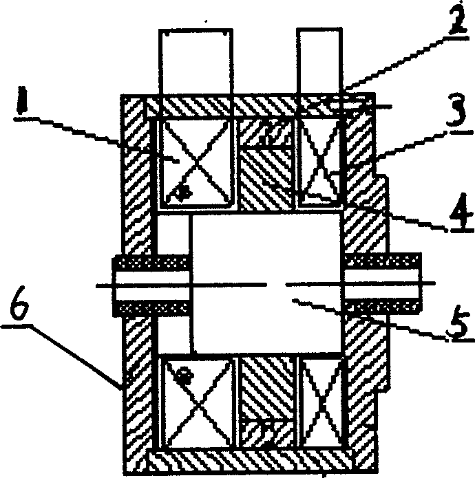 Asymmetric double coil type permanent-magnetic mechanism