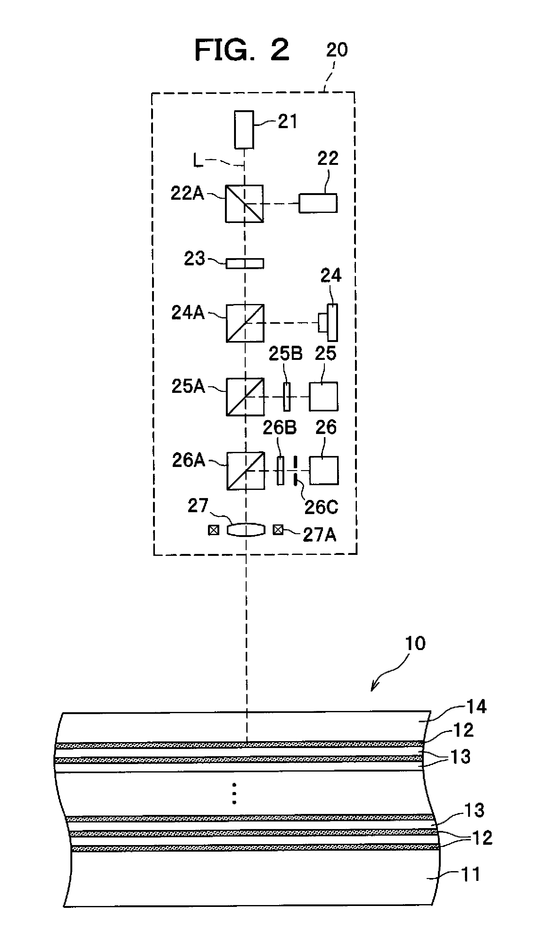 Method and apparatus for recording information in optical storage medium, and multi-layer optical storage medium