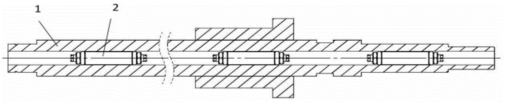 A ball screw pair vibration damping structure