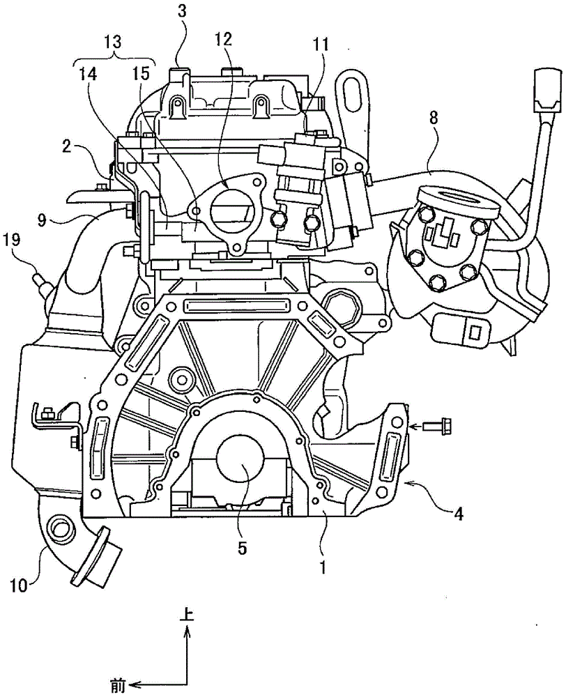 Exhaust gas recirculation device for vehicle engine