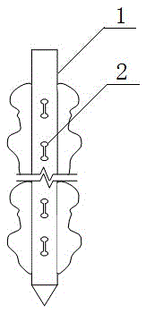 Steel pipe grouting pile