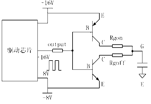 Insulated gate bipolar transistor gate driving push-pull circuit