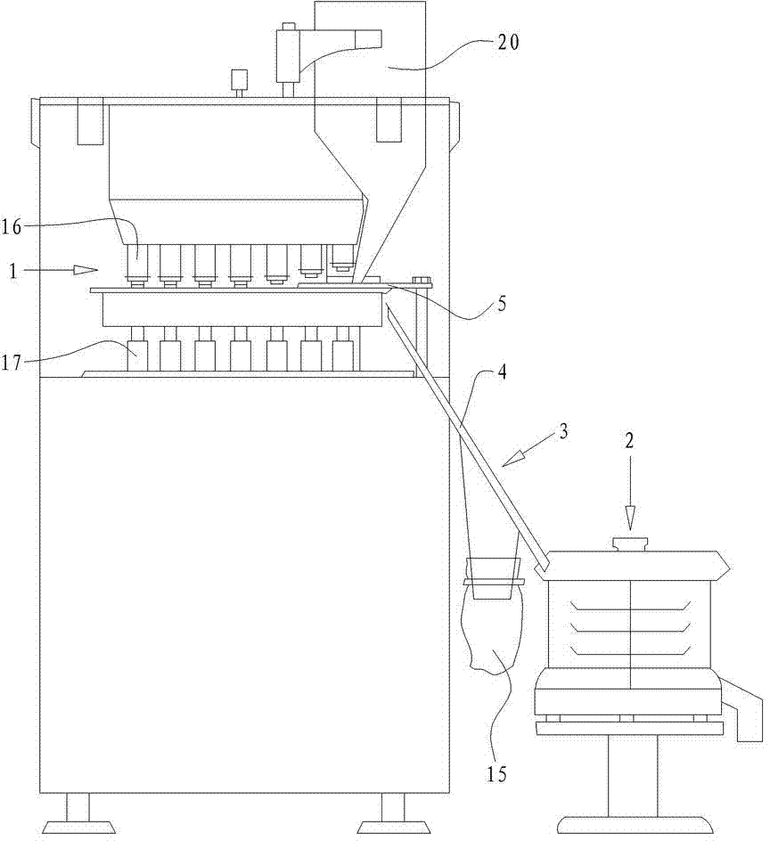 Multi-vibrating-reed rotary tablet press