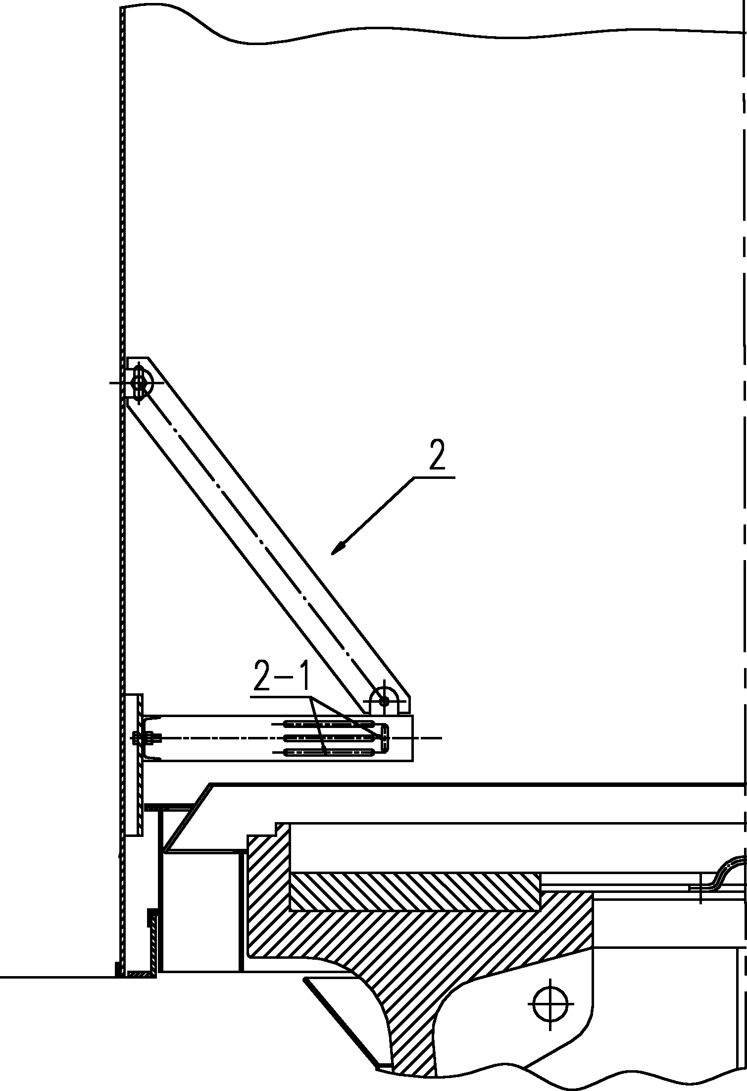 Iron removal device in vertical roller mill